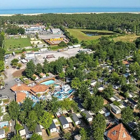 Campingplatz Mobilhome Avec Terrasse Couverte, Clim, Piscine Etc - La Marina 4 Etoiles Messanges (Landes)